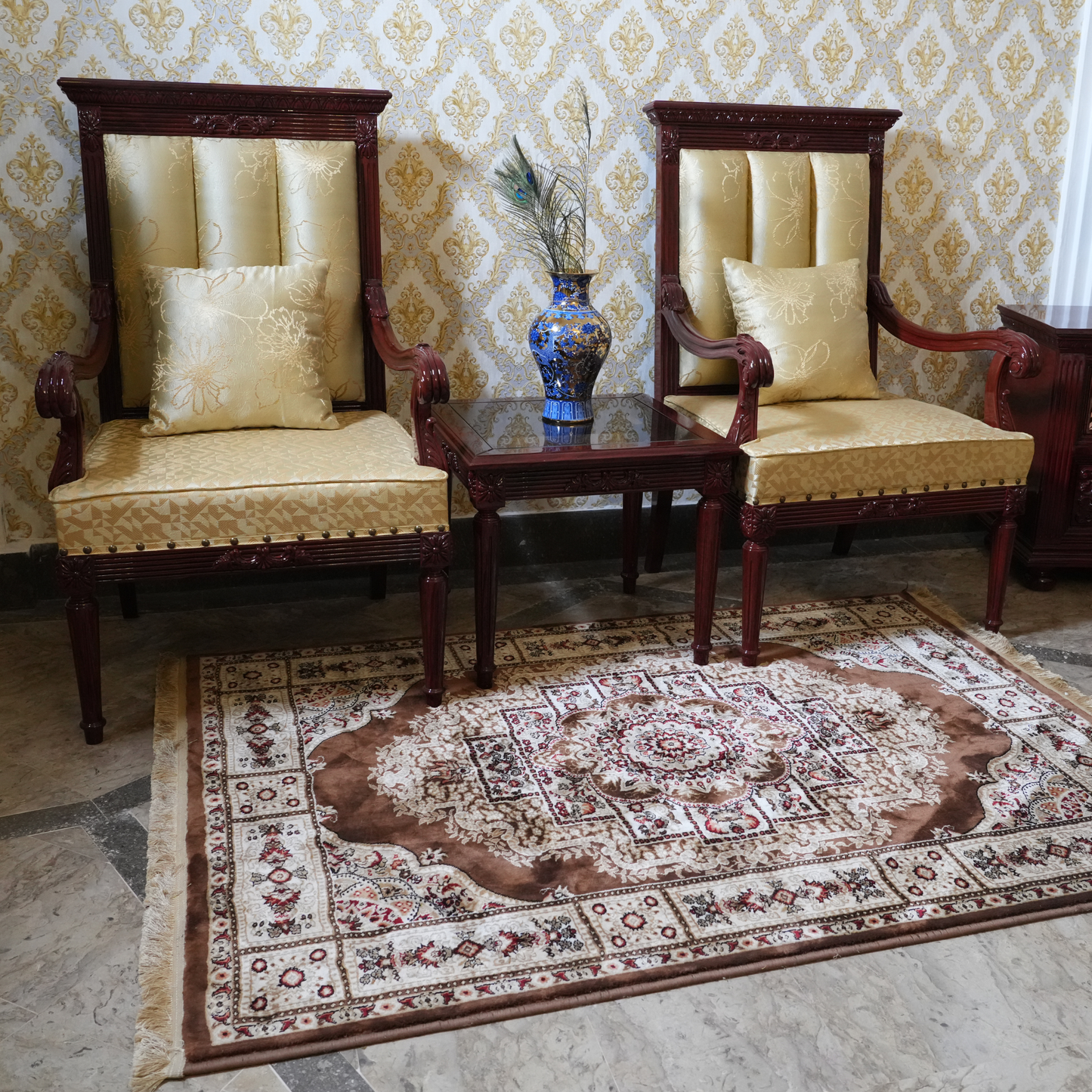 Golden Heritage Sofa Set