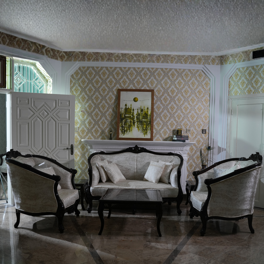 Noir Elegance Sofa Set