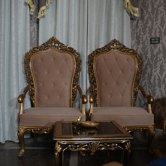 Regal Azure Sofa Set