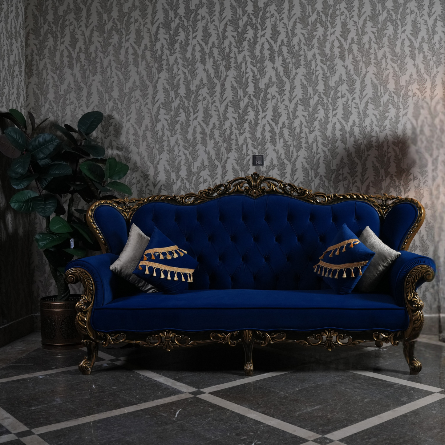 Regal Azure Sofa Set