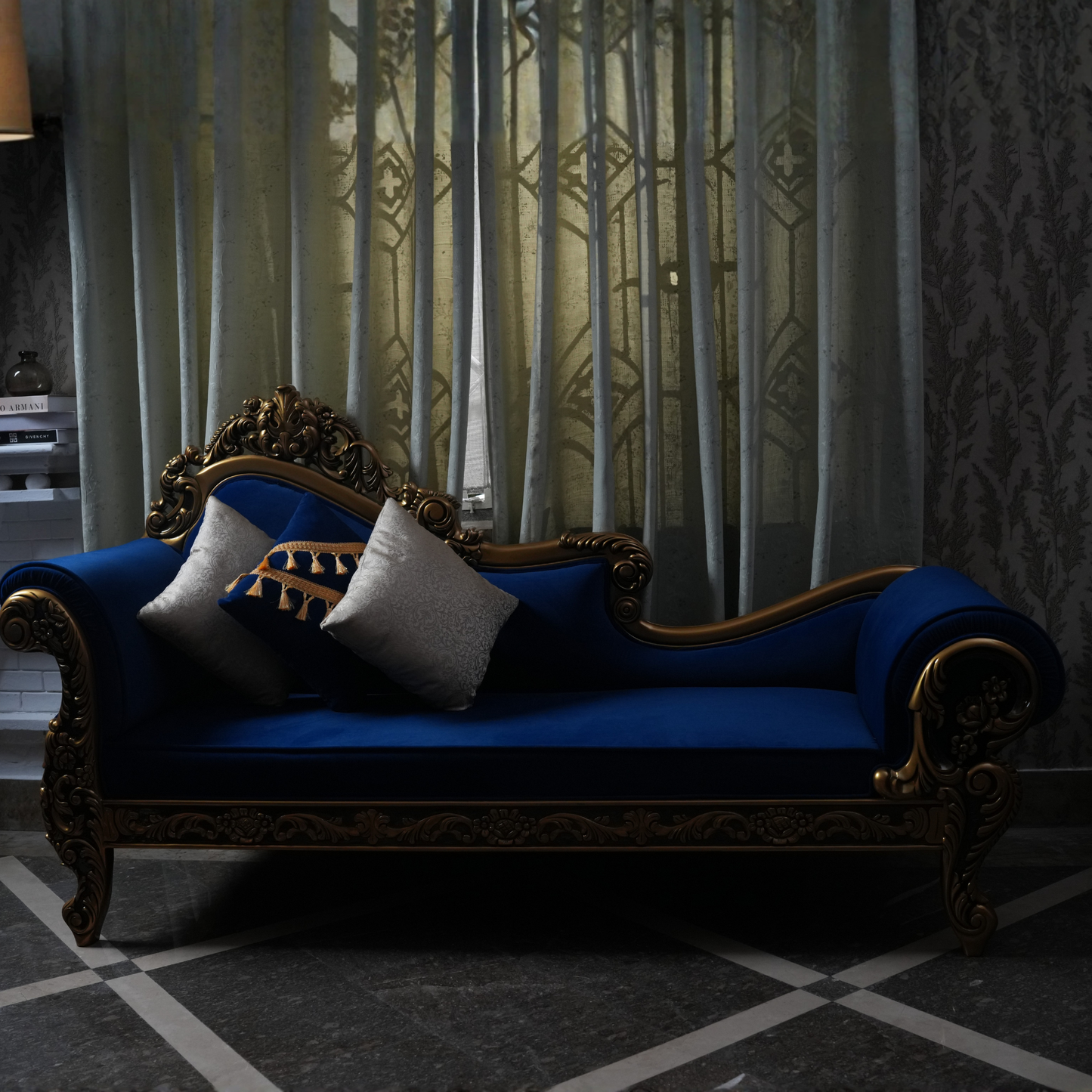 Regal Azure Sofa Set